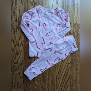 Old Navy Pink Candy Cane Pajamas